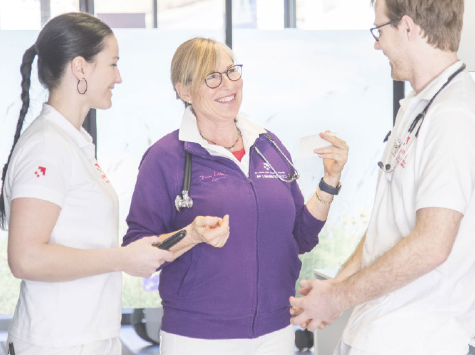 Klaudia Stengg mit Team